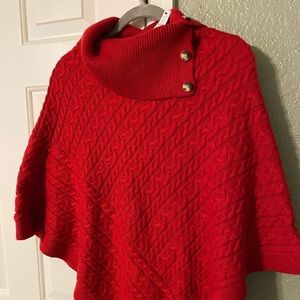 Talbots sweater/poncho NWT